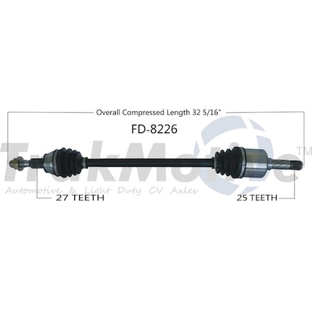 Surtrack Axle Cv Axle Shaft, Fd-8226 FD-8226